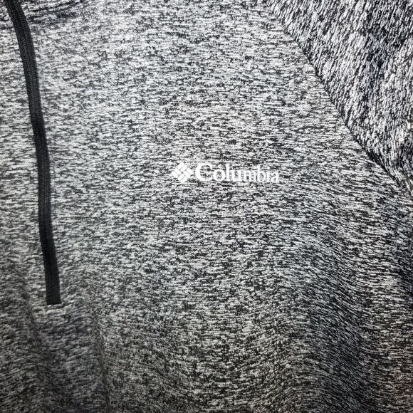 Columbia Kids Heathered Gray Quarter-Zip Pullover Size M - Picture 4 of 10